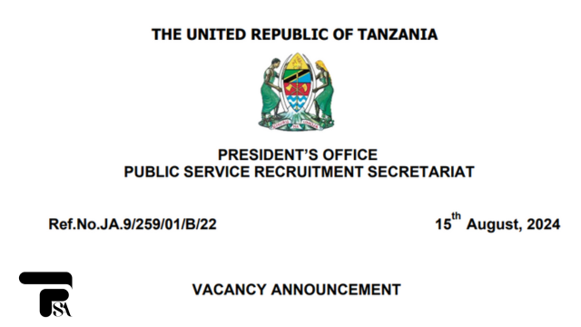 192 Vacancies Open at PSRS (UTUMISHI) - Government Education Institutions