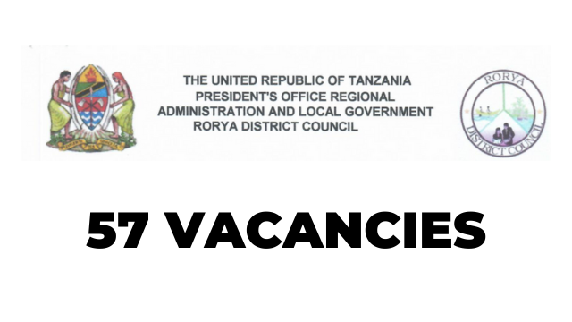57 Employment Opportunities at Rorya District Council